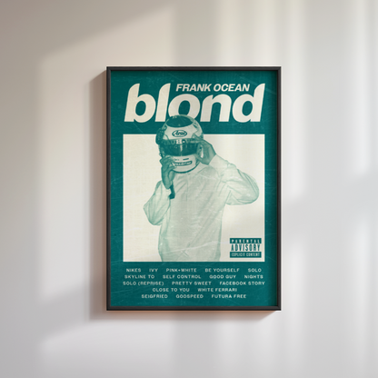 Frank Ocean Blonde Album Poster