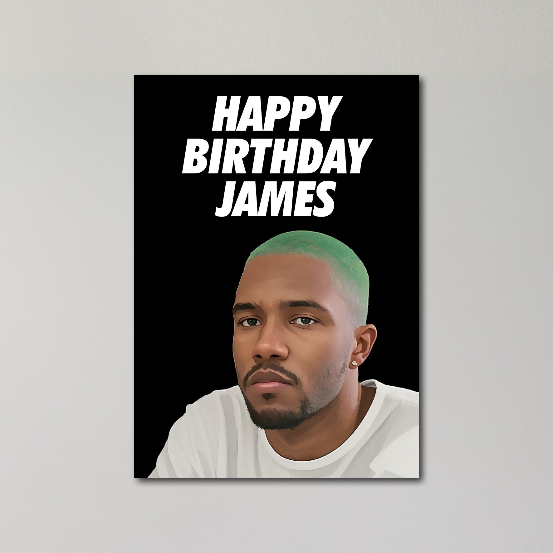 Frank Ocean Personalised Birthday Card A5