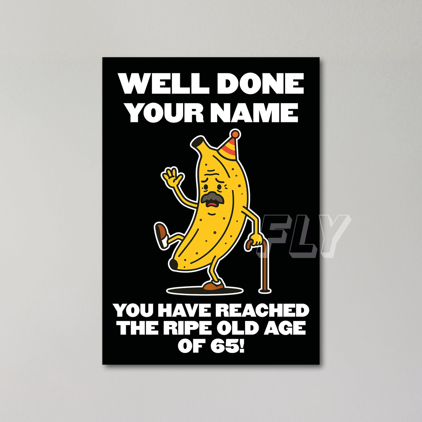 Funny Banana Personalised Birthday Card United Kingdom
