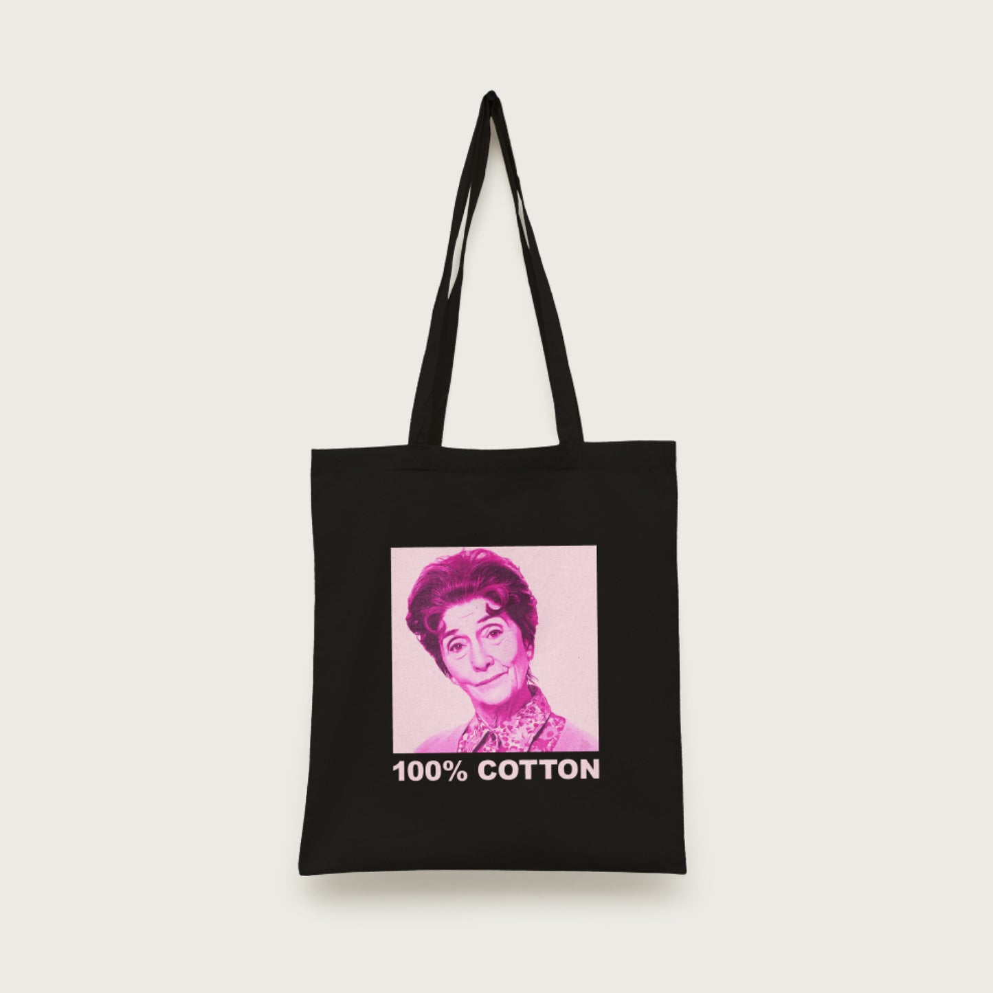 Funny Dot Cotton Tote Bag