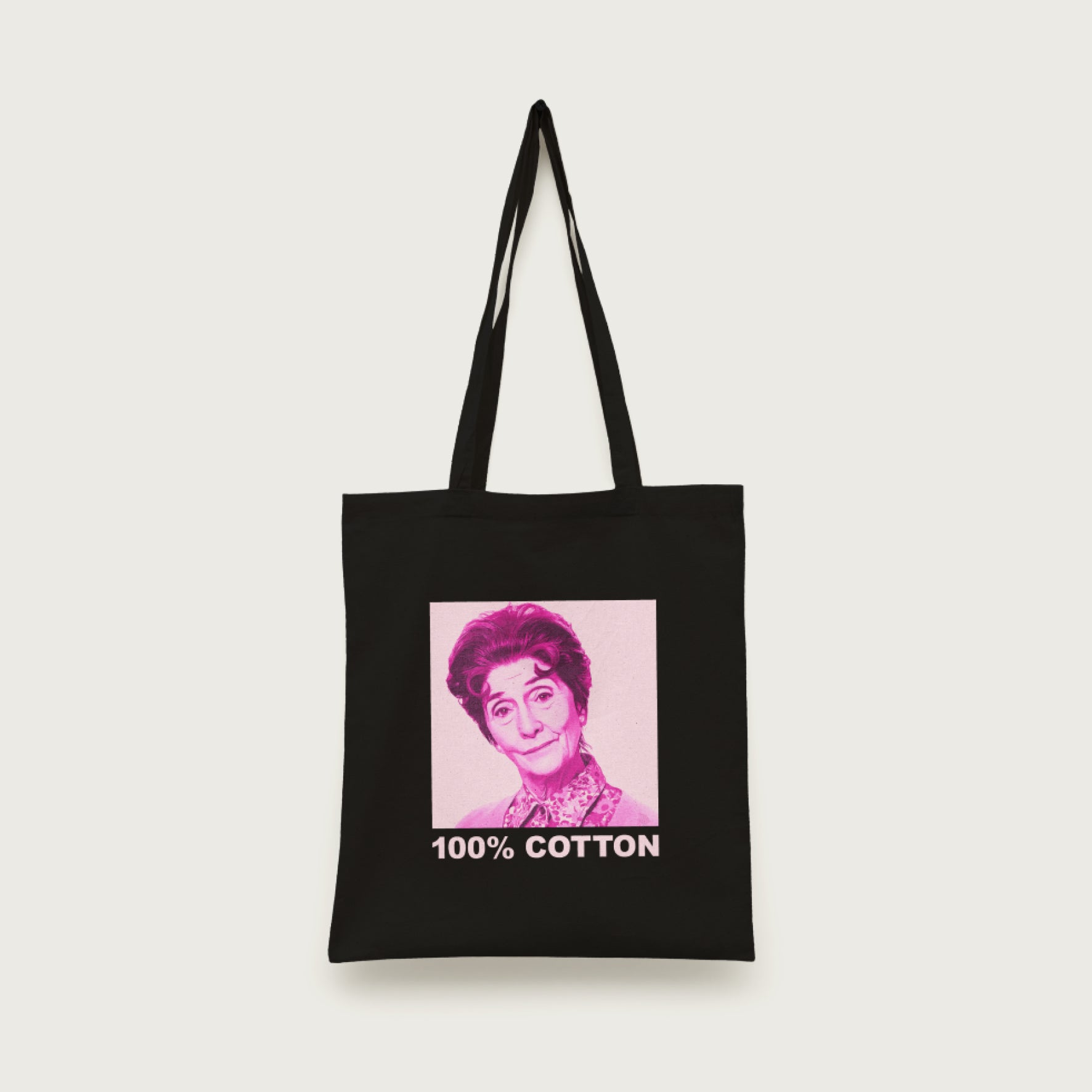 Funny Dot Cotton Tote Bag
