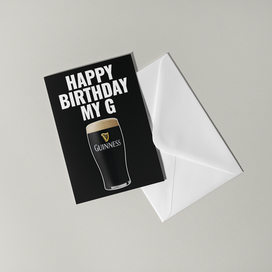 Funny Guinness Birthday Card