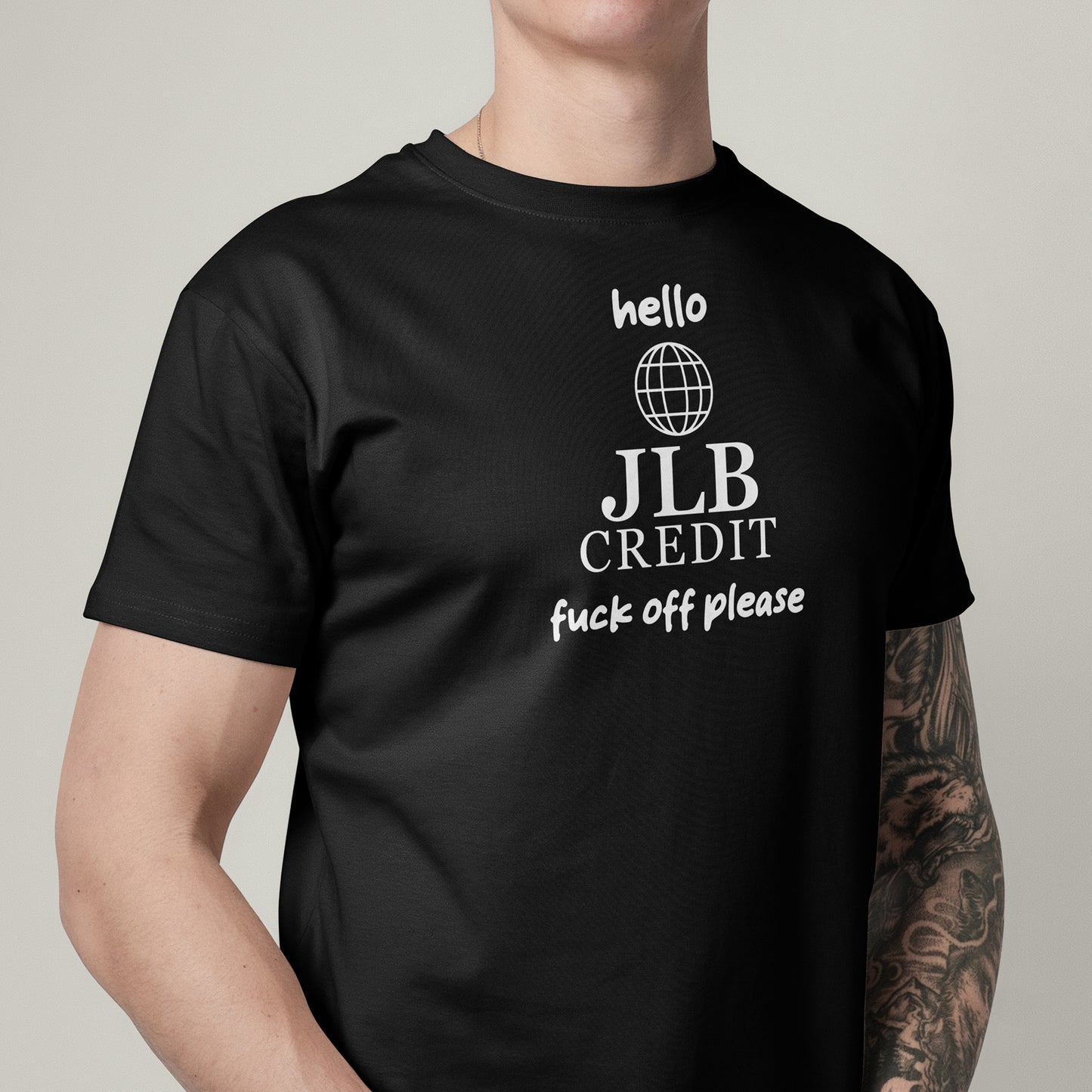 Funny JLB Credit Peep Show Logo T-Shirt United Kingdom