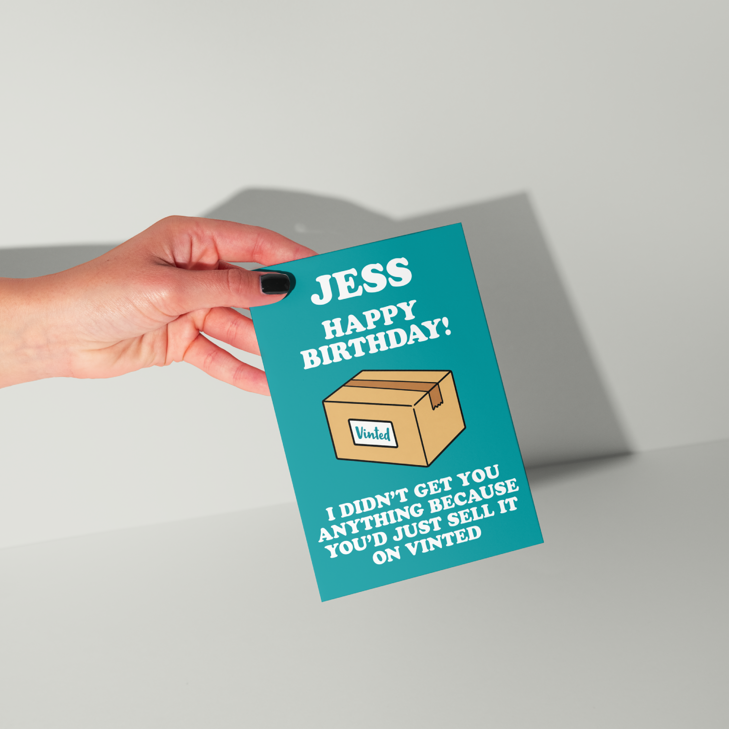 Funny Vinted Personalised Birthday Card