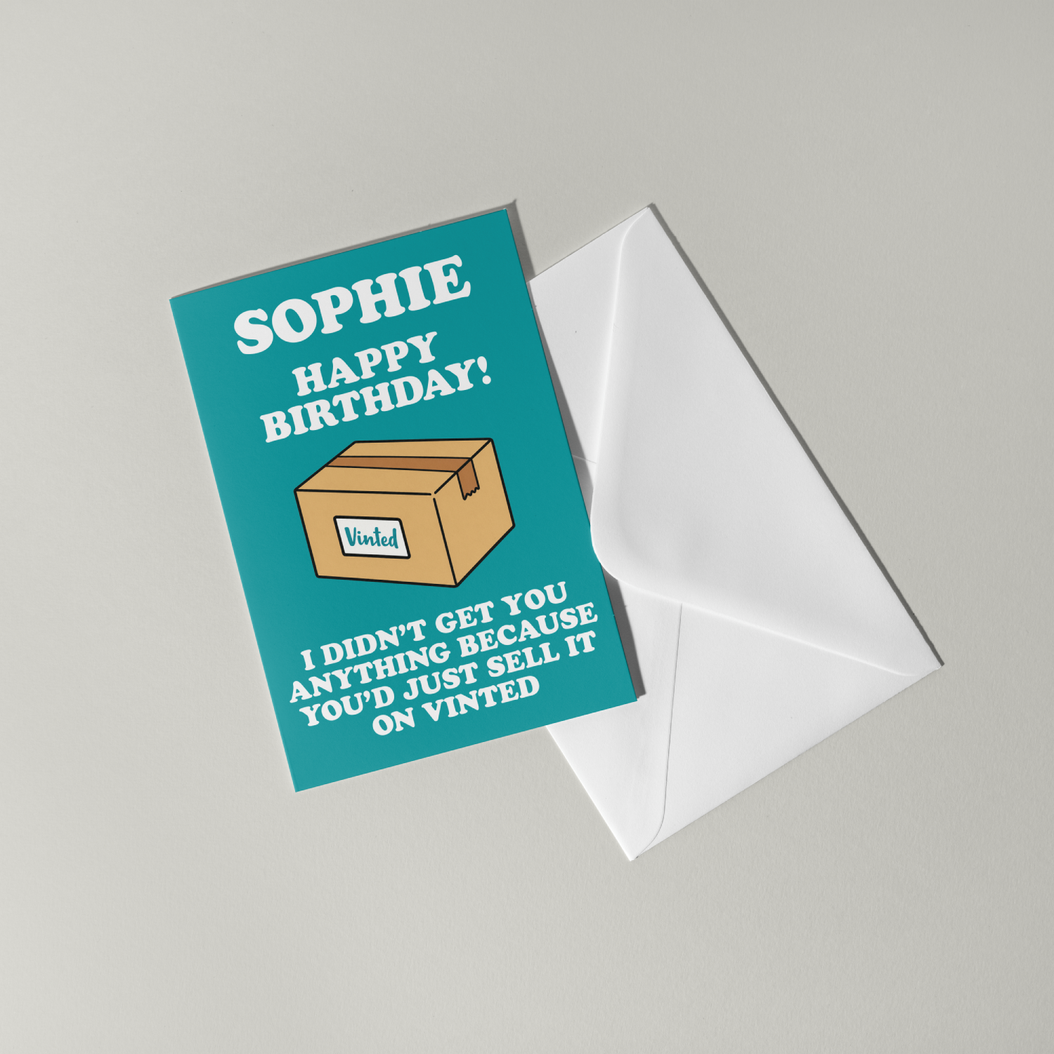 Funny Vinted Personalised Birthday Card