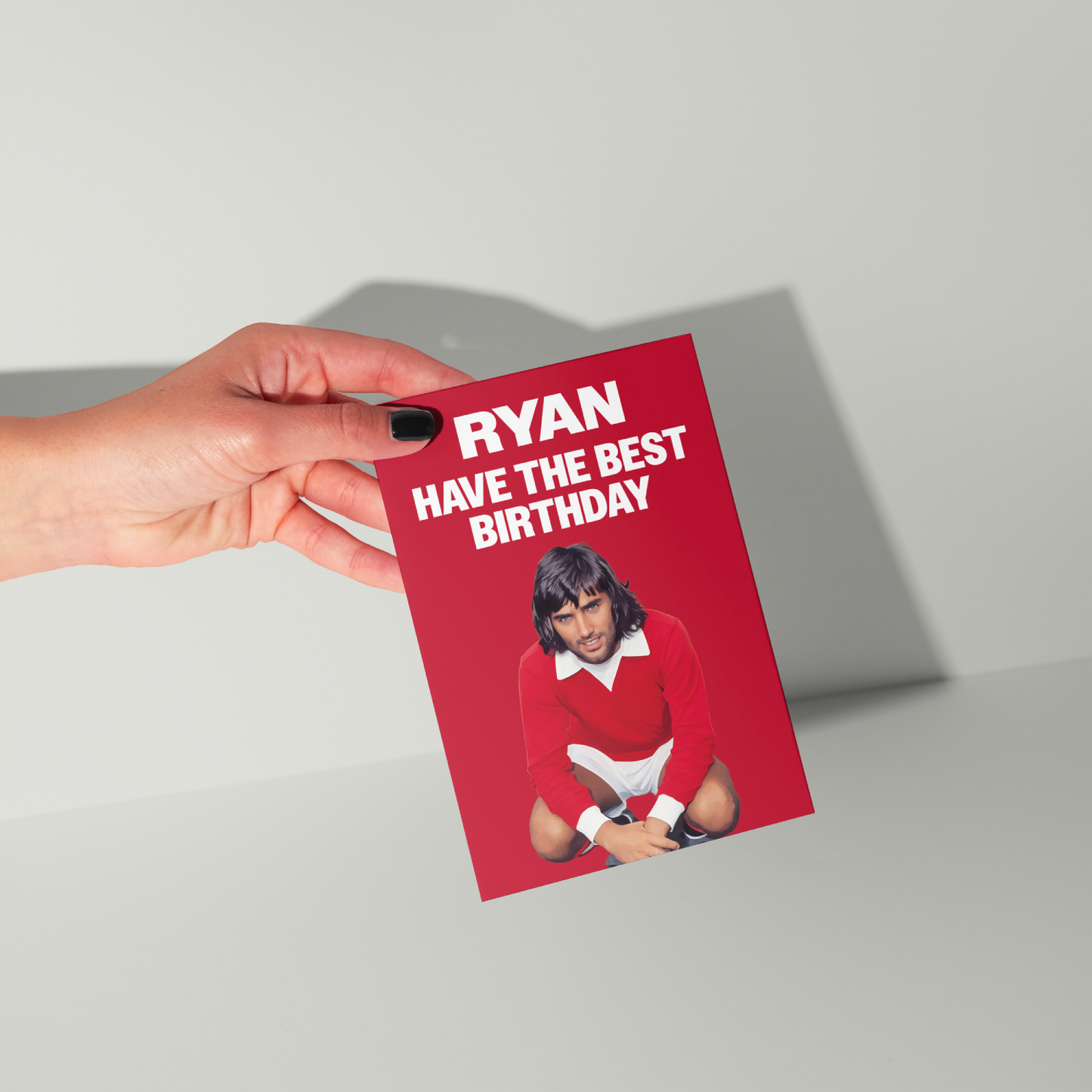 George Best Personalised Birthday Card UK