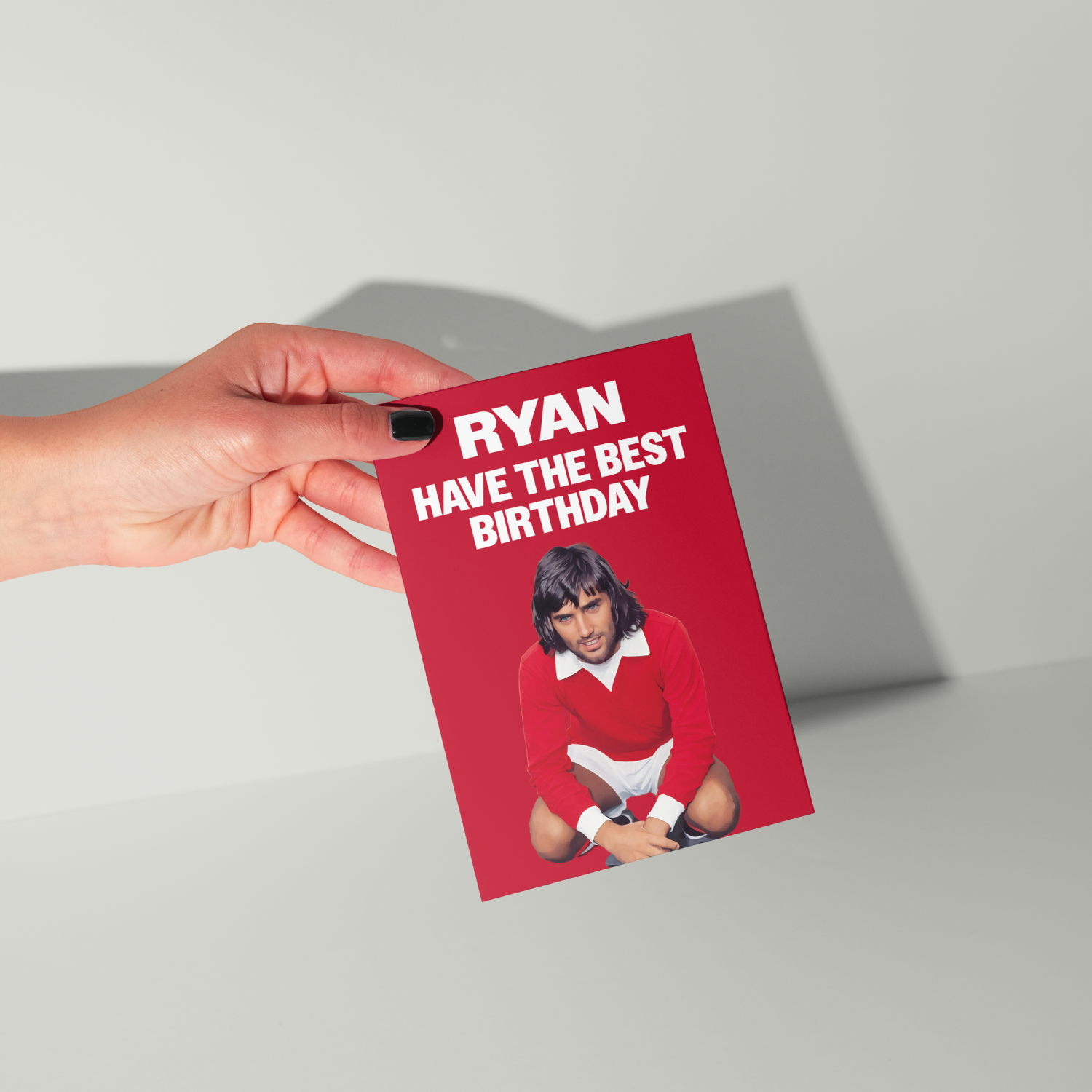 George Best Personalised Birthday Card UK
