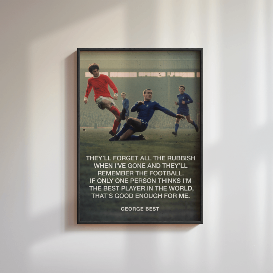 George Best Quote Poster