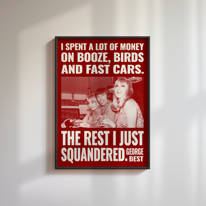 George Best Quote Poster