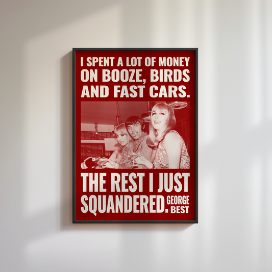 George Best Quote Poster