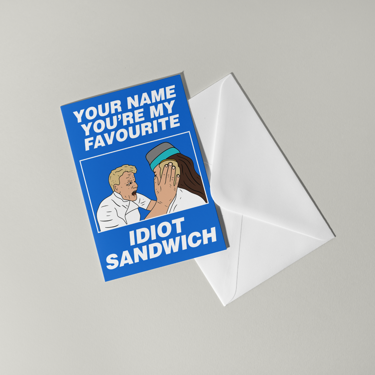 Gordon Ramsay Personalised Greeting Card – Fly Prints LTD