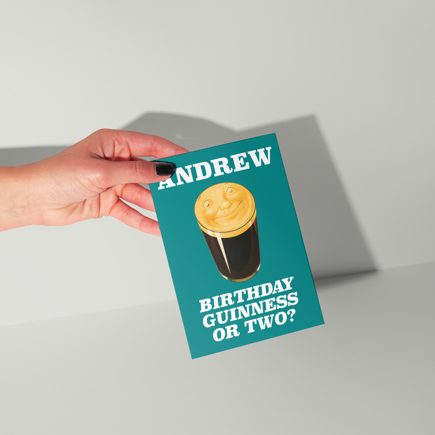 Guinness Personalised Birthday Card UK