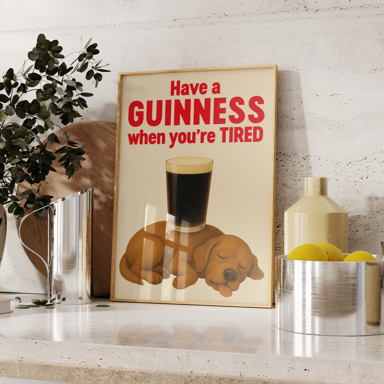 Guinness Dog Poster