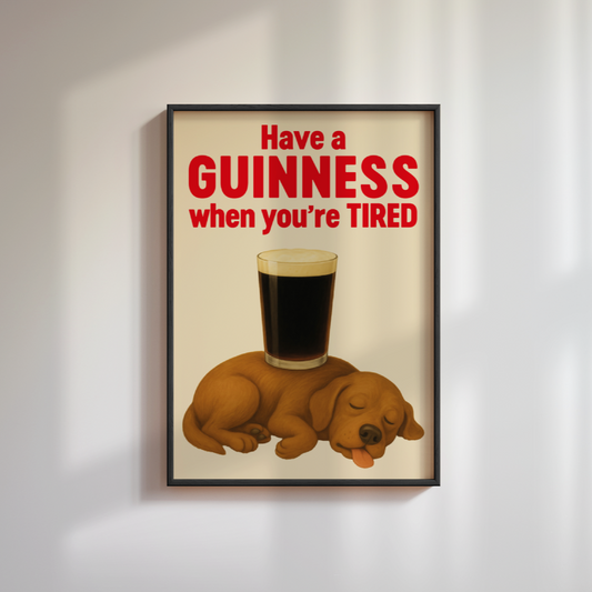 Guinness Dog Poster