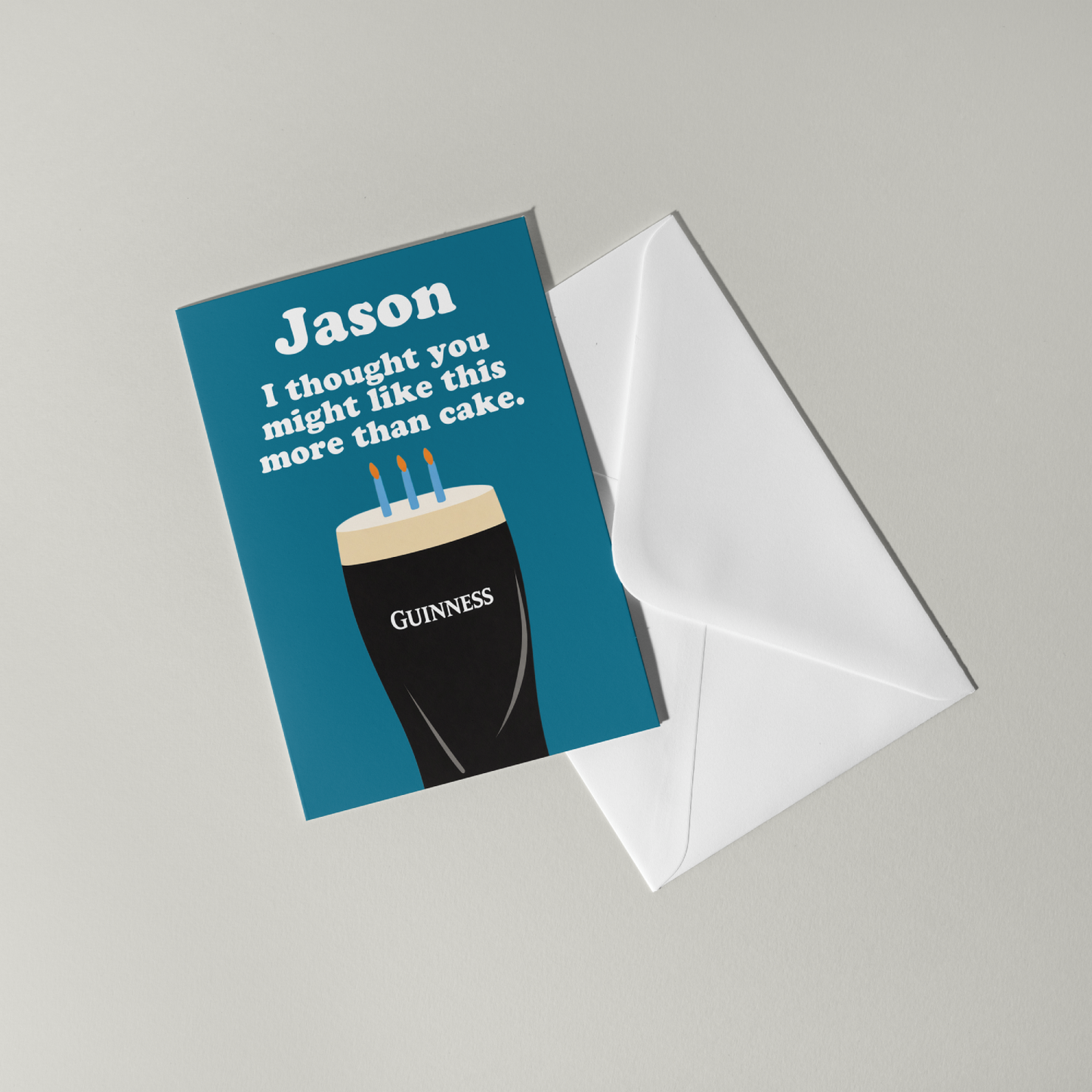 Guinness Personalised Birthday Card
