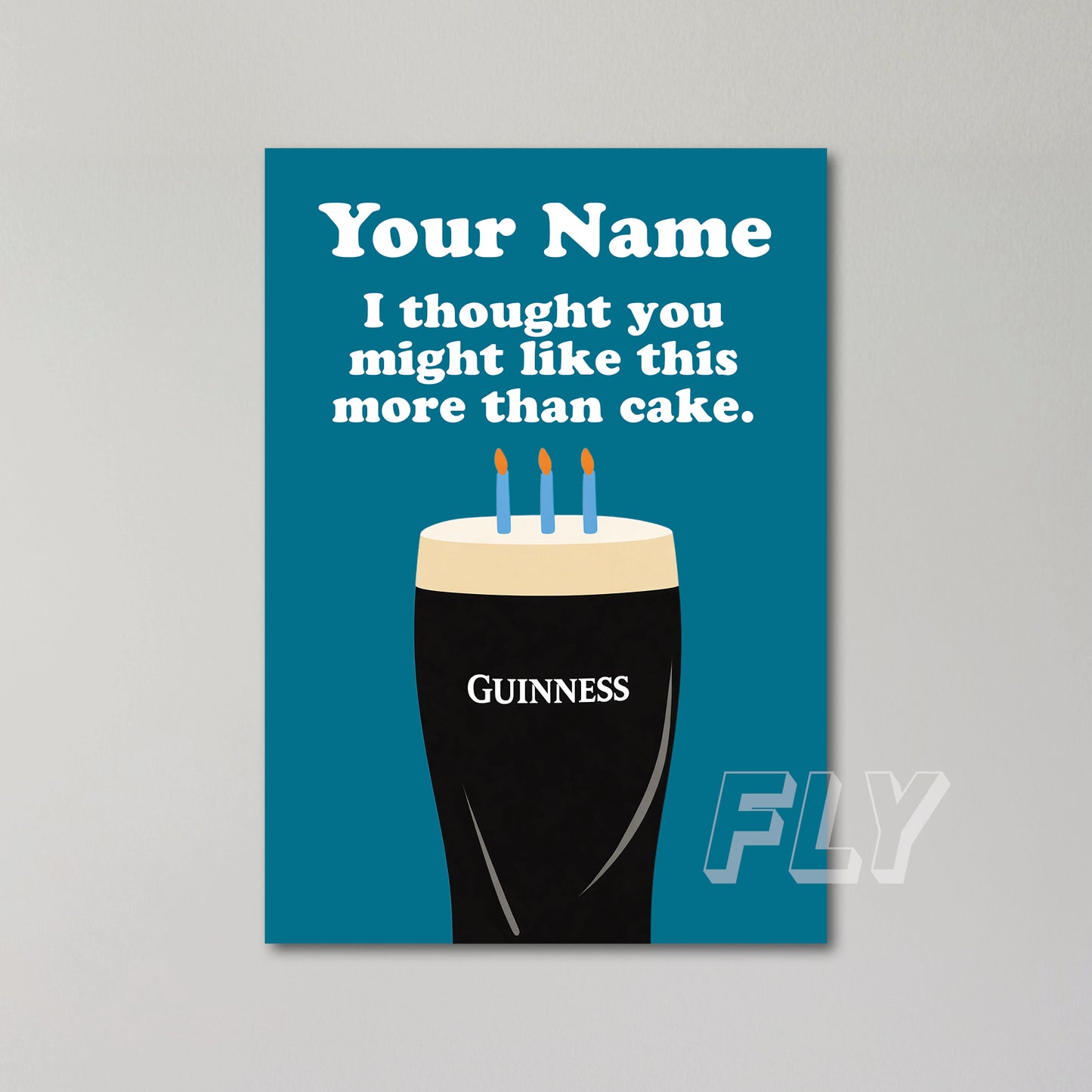 Guinness Personalised Birthday Card
