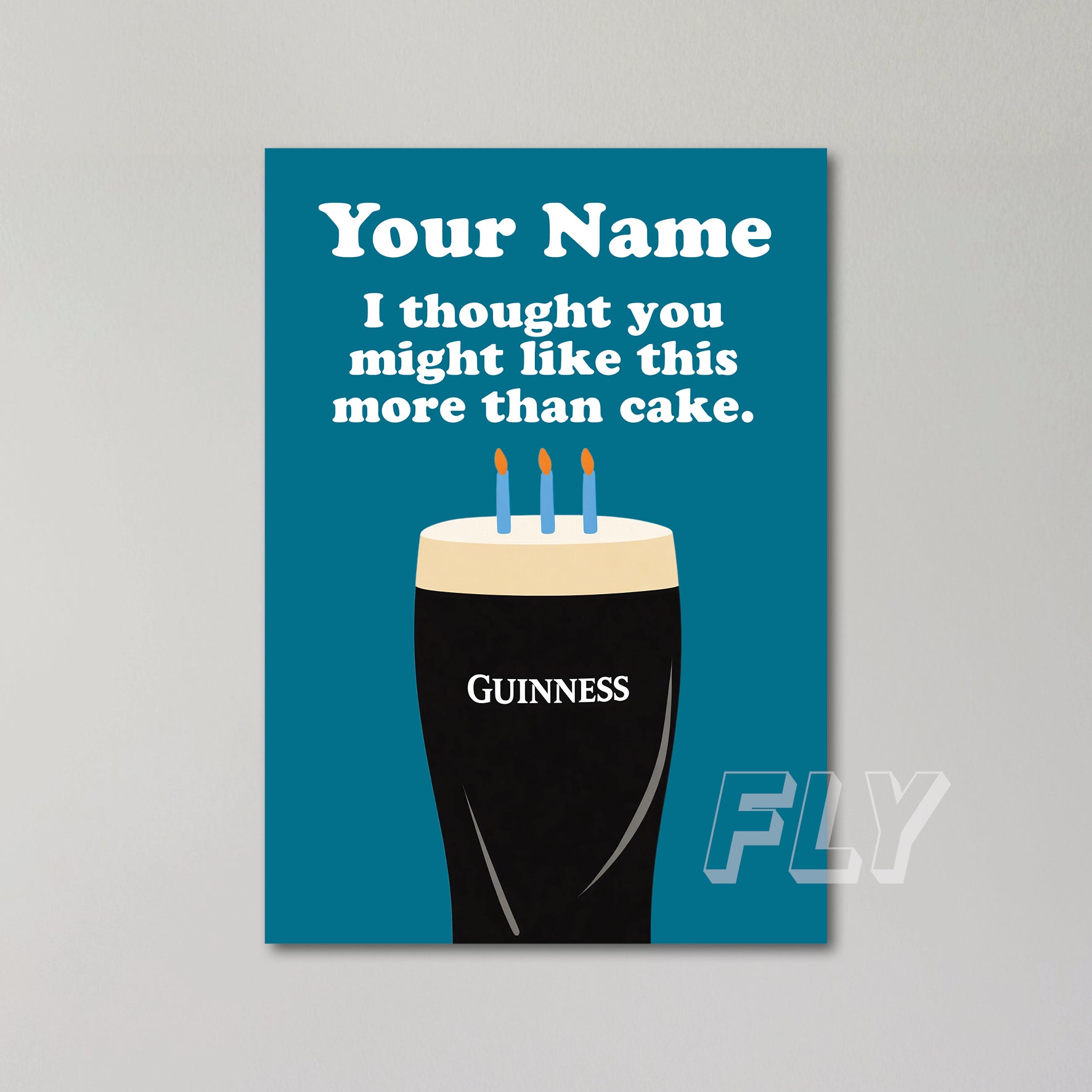 Guinness Personalised Birthday Card