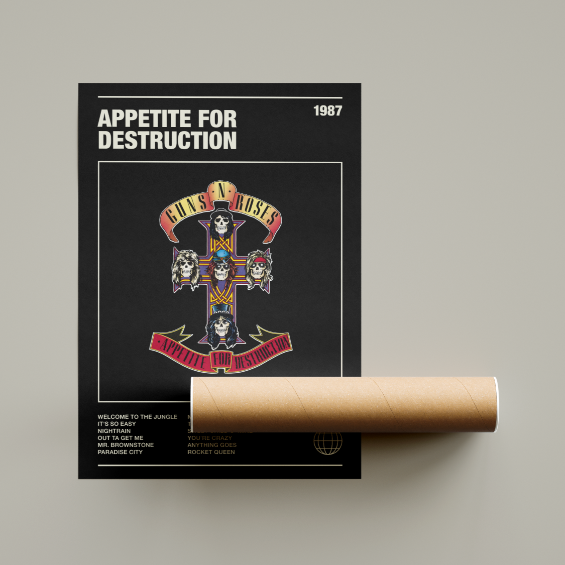 Guns N' Roses Appetite For Destruction Album Poster