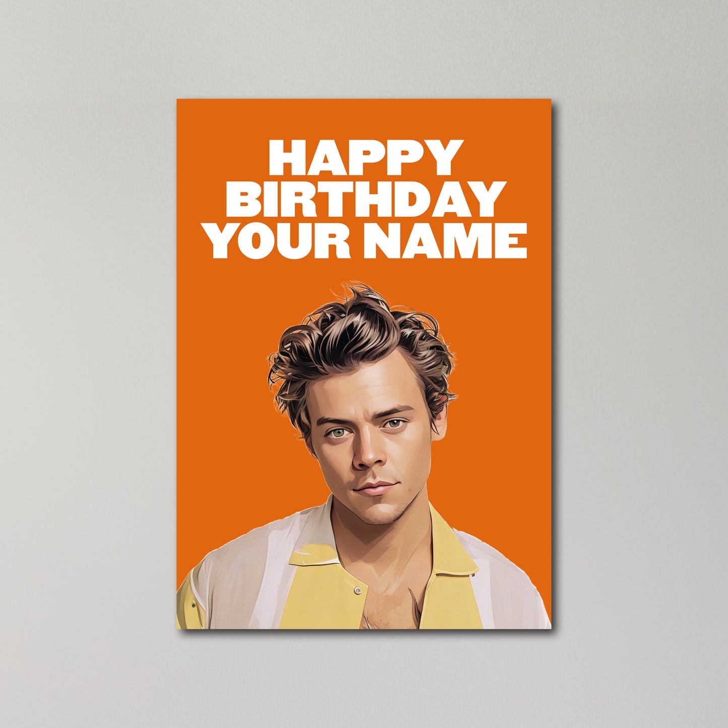 Harry Styles Personalised Birthday Card