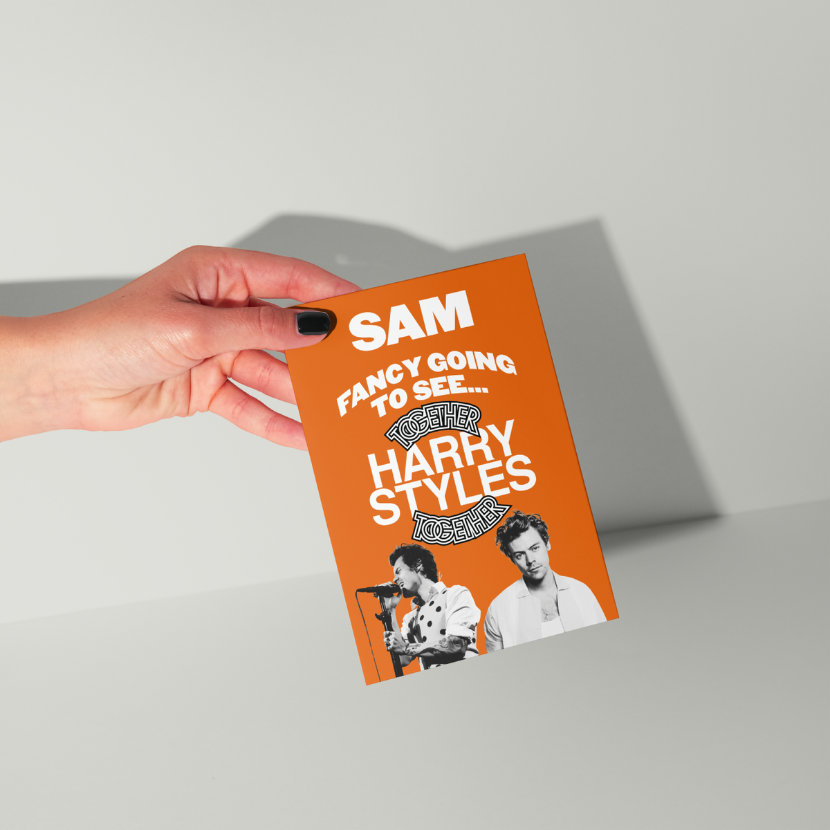 Harry Styles Personalised Tour Reveal Greeting Card