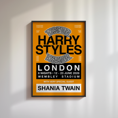 Harry Styles Together Together 2026 Tour Poster