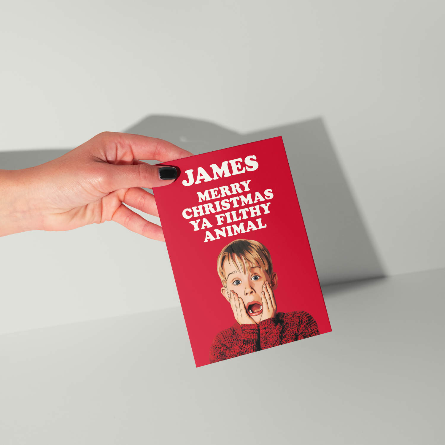 Home Alone Personalised Christmas Card