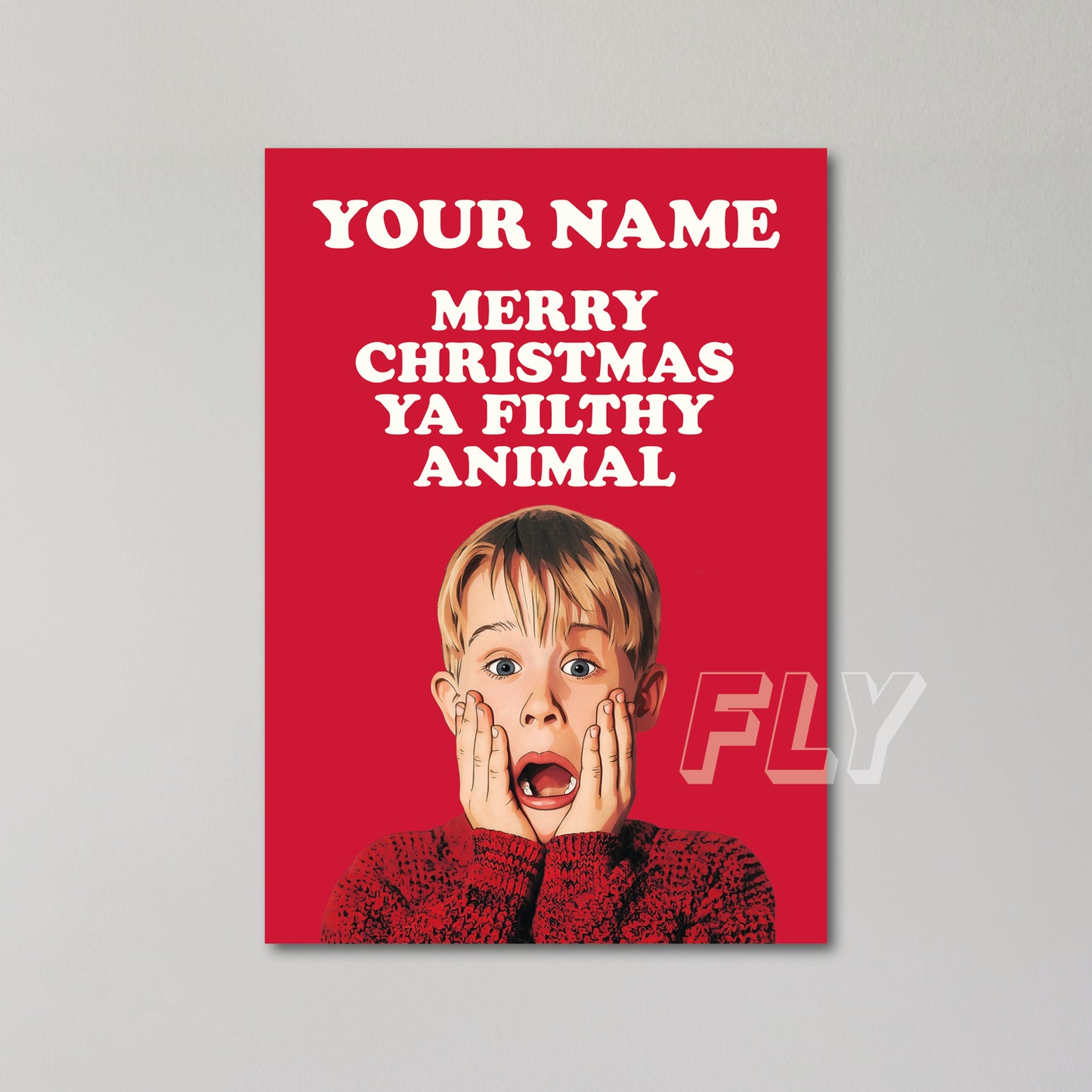 Home Alone Personalised Christmas Card