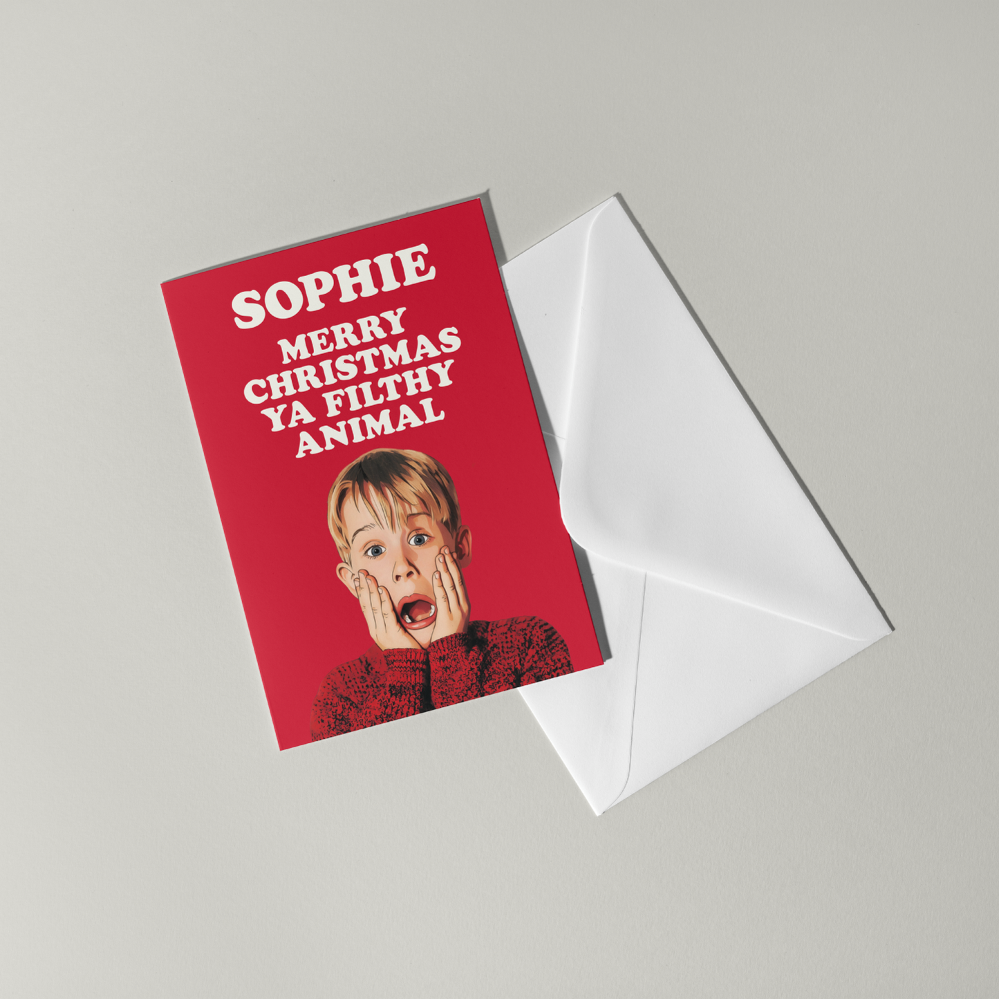 Home Alone Personalised Christmas Card