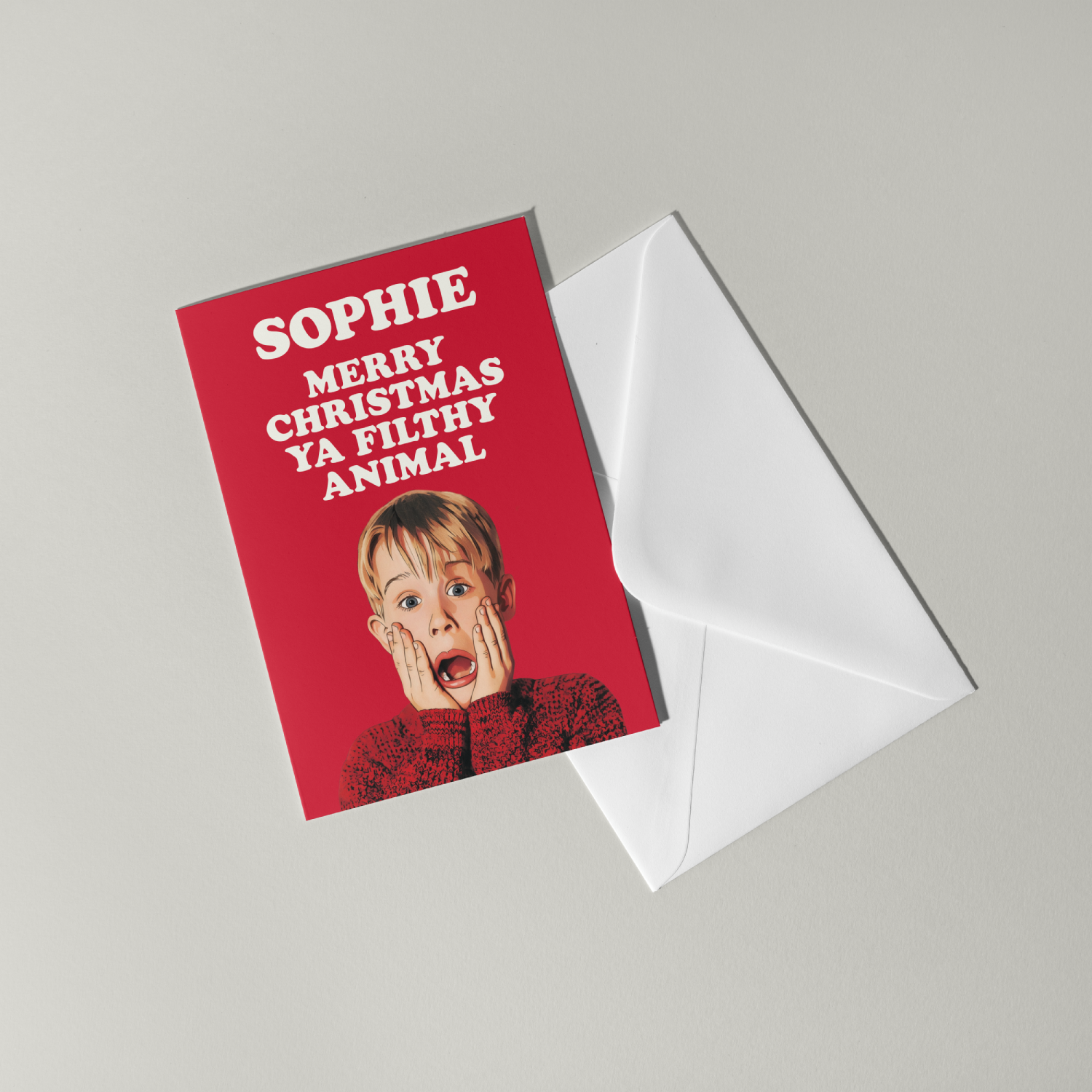 Home Alone Personalised Christmas Card