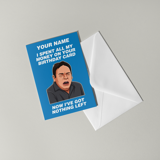 Ian Beale Eastenders Personalised Birthday Card