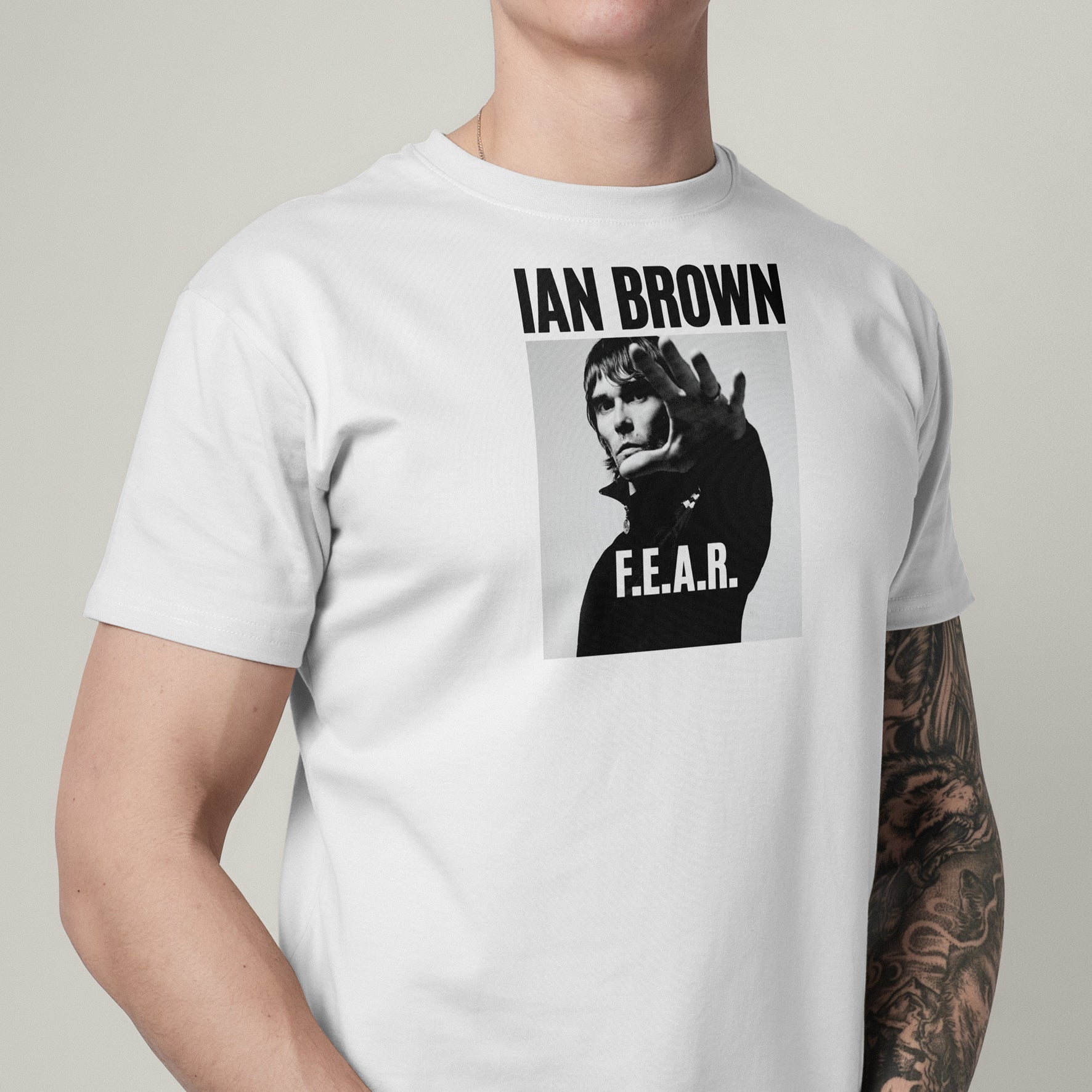 Ian Brown FEAR T-Shirt United Kingdom