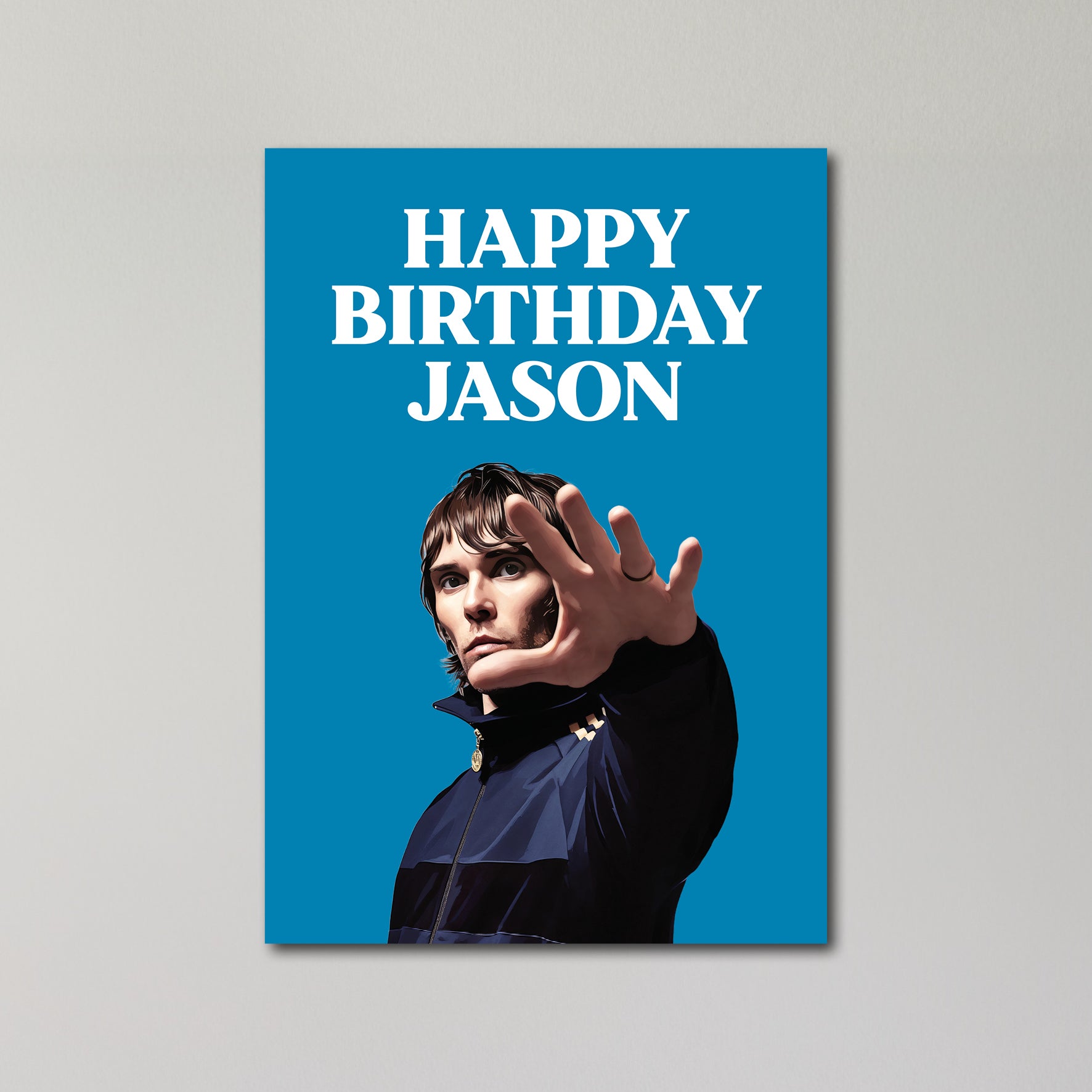 Ian Brown Personalised Birthday Card A5
