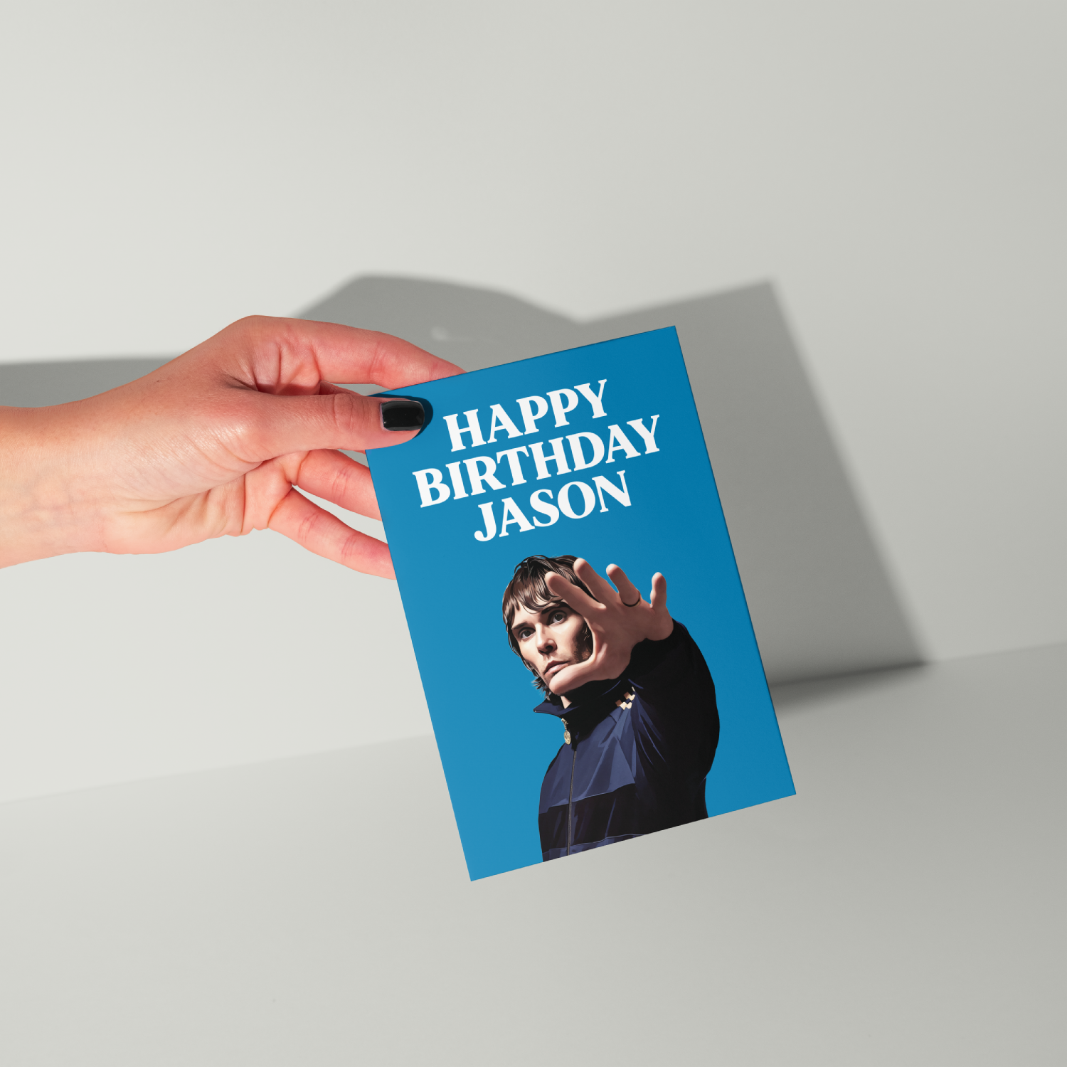Ian Brown Personalised Birthday Card UK