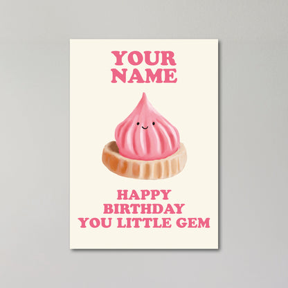 Iced Gem Personalised Birthday Card