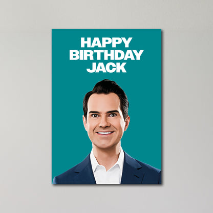 Jimmy Carr Personalised Birthday Card United Kingdom