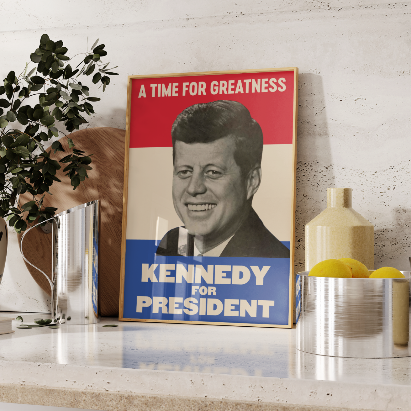 John F. Kennedy Presidential Campaign Poster