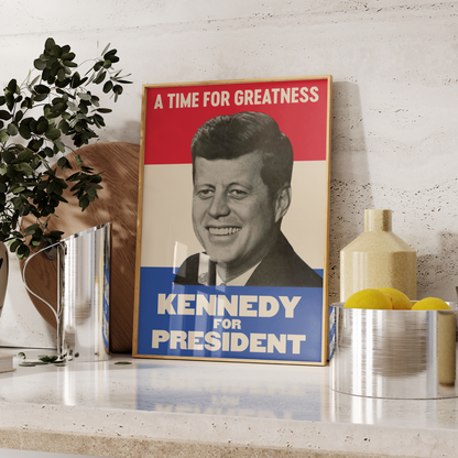 John F. Kennedy Presidential Campaign Poster