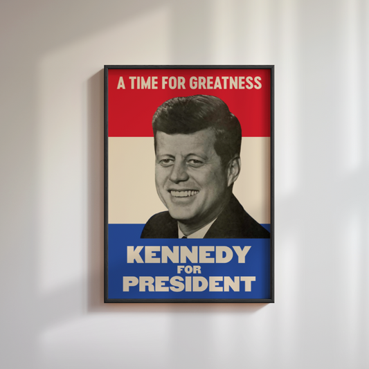 John F. Kennedy Presidential Campaign Poster