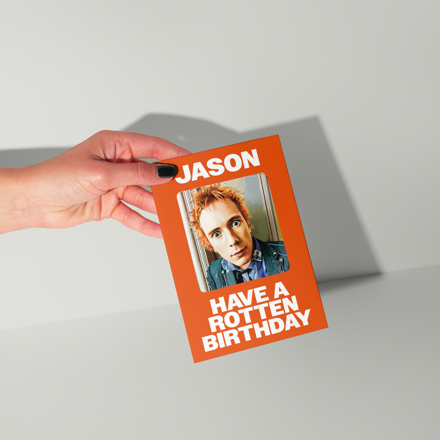Johnny Rotten Personalised Birthday Card UK