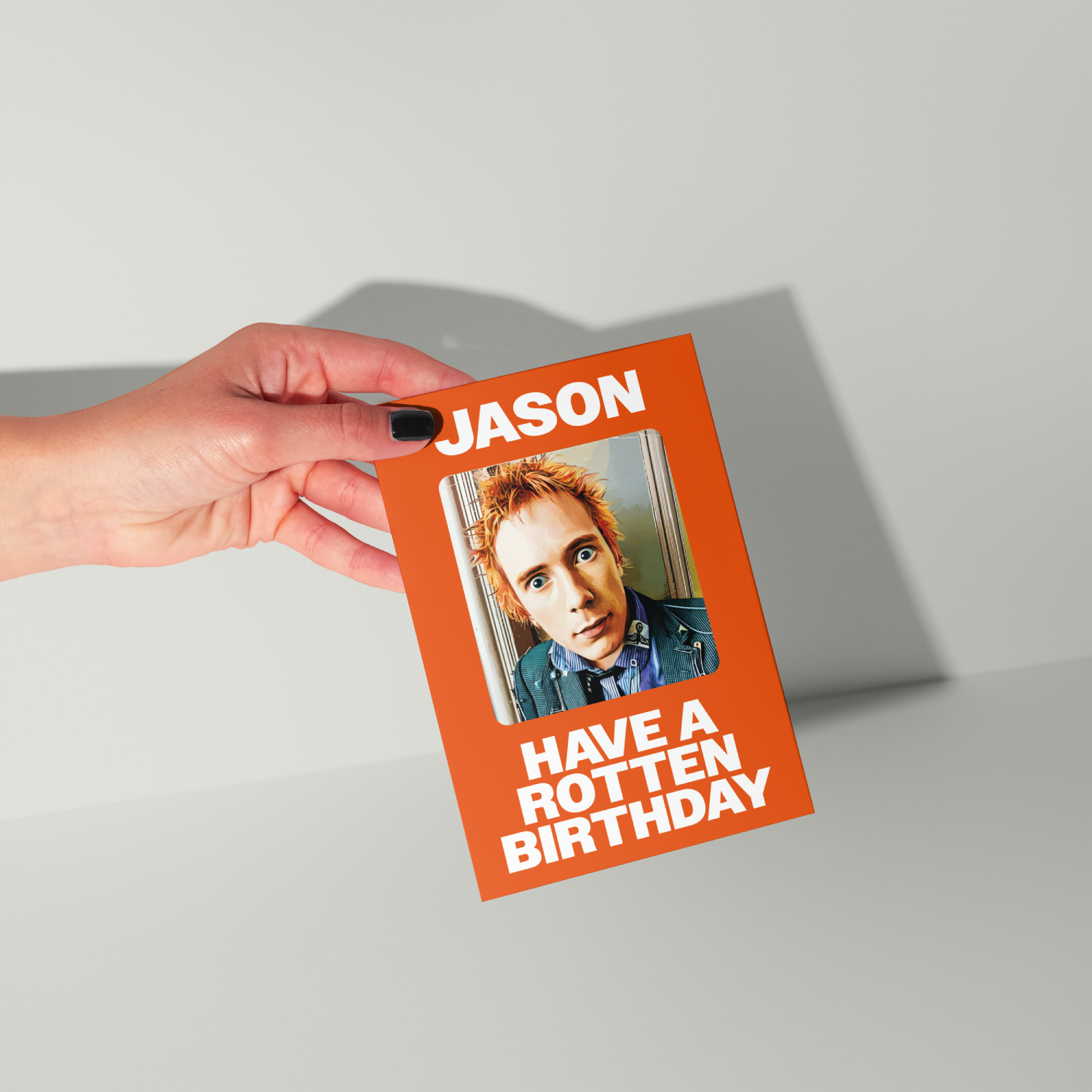 Johnny Rotten Personalised Birthday Card UK