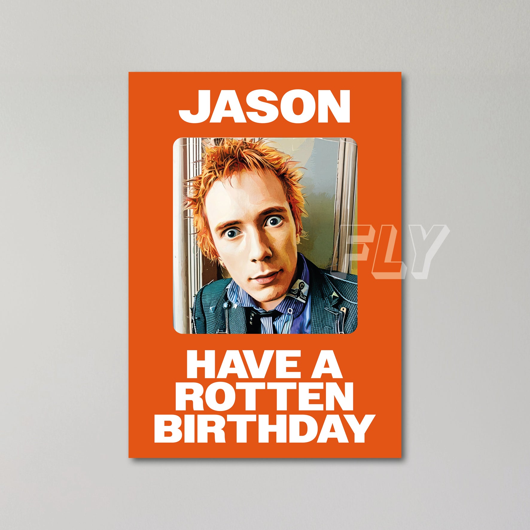 Johnny Rotten Personalised Birthday Card United Kingdom