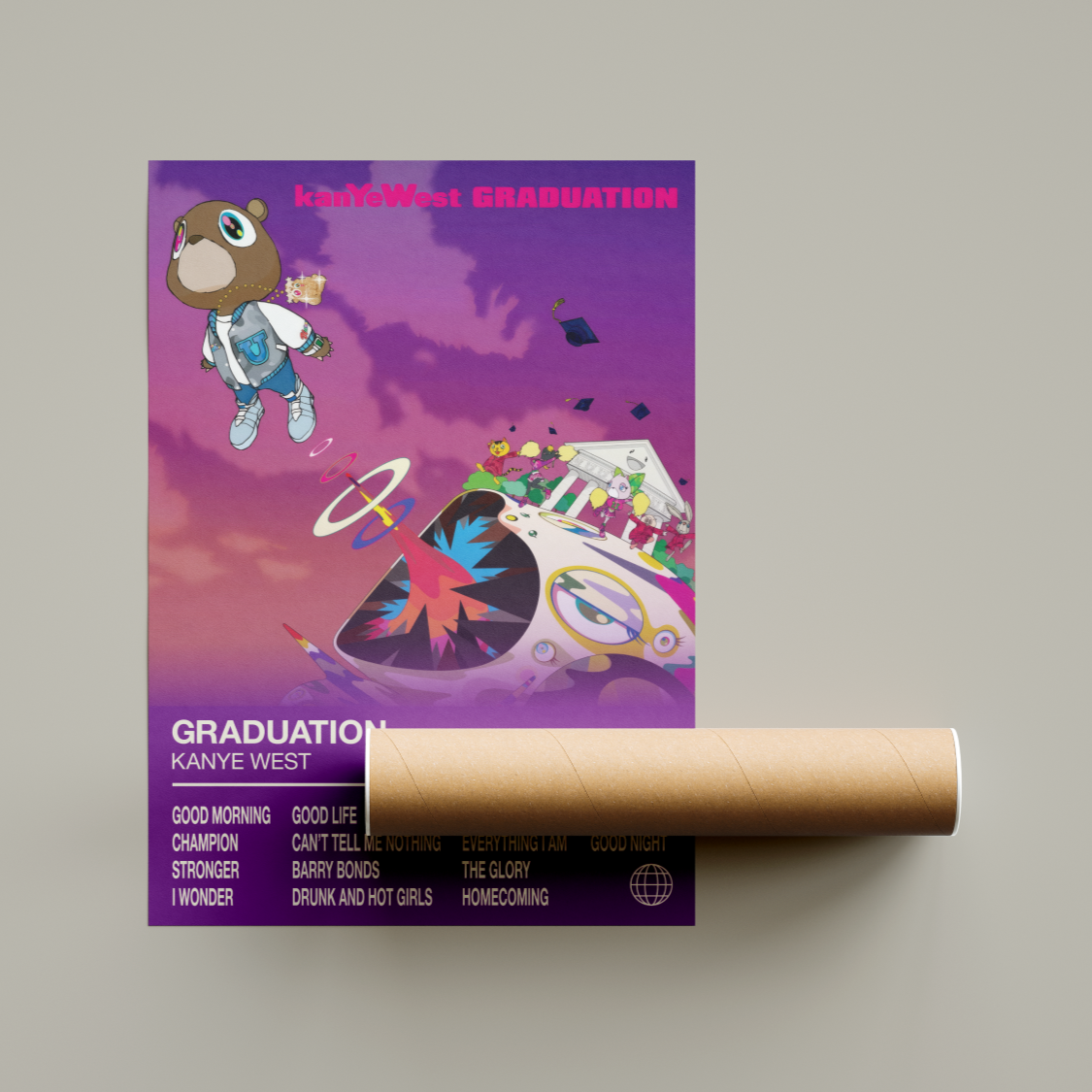 Kanye West Graduation Album Poster United Kingdom