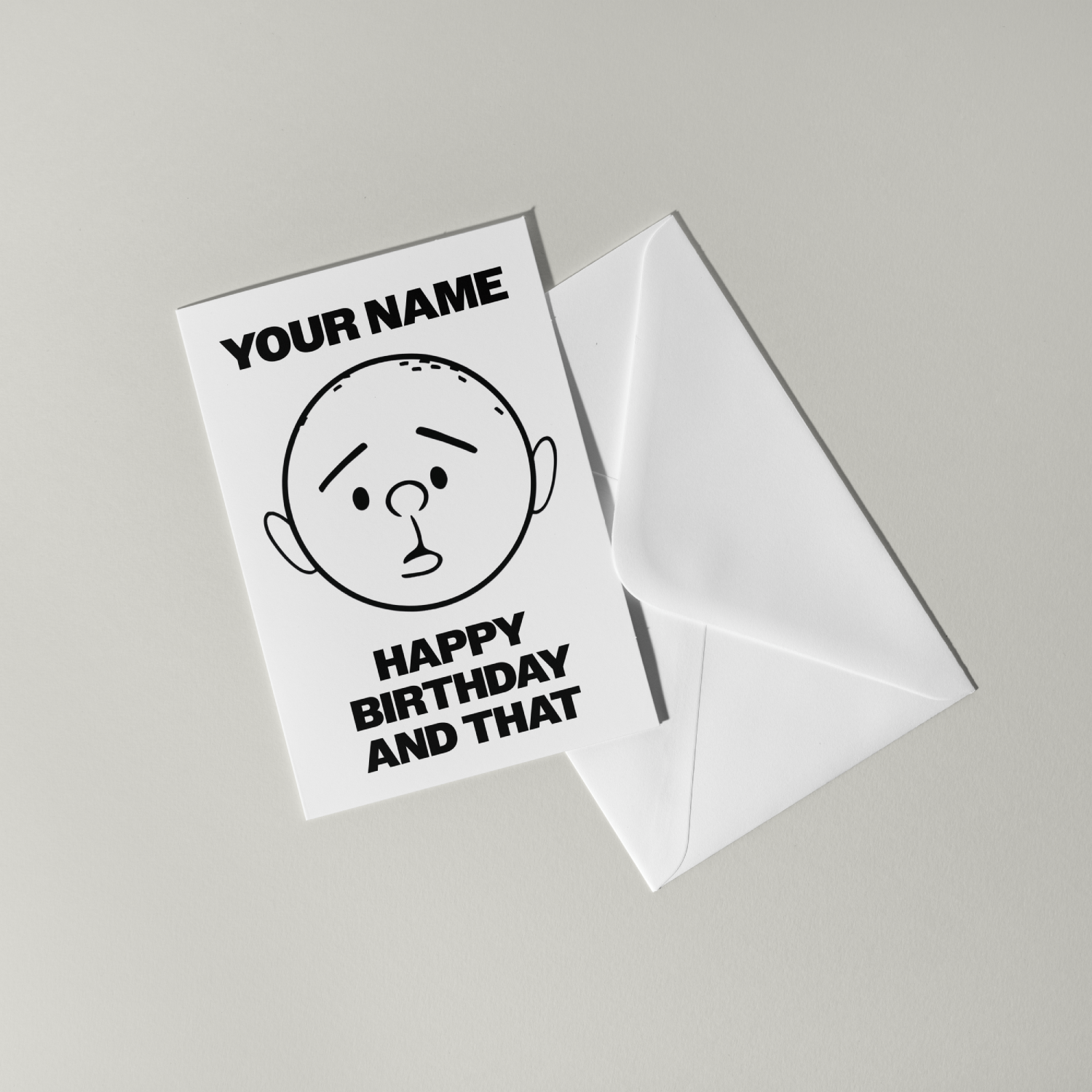 Karl Pilkington Personalised Birthday Card