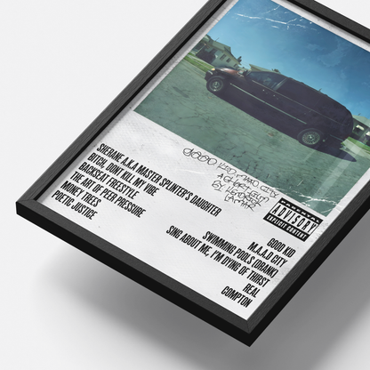 Kendrick Lamar Good Kid, M.A.A.D City Album Poster