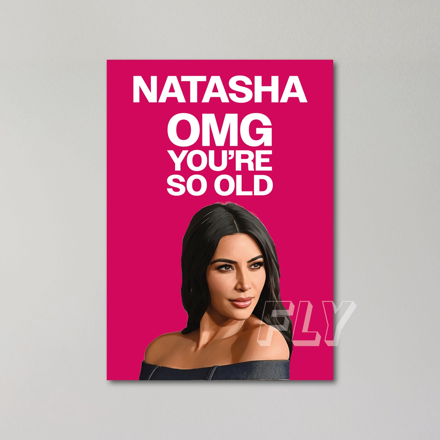 Kim Kardashian Personalised Birthday Card United Kingdom