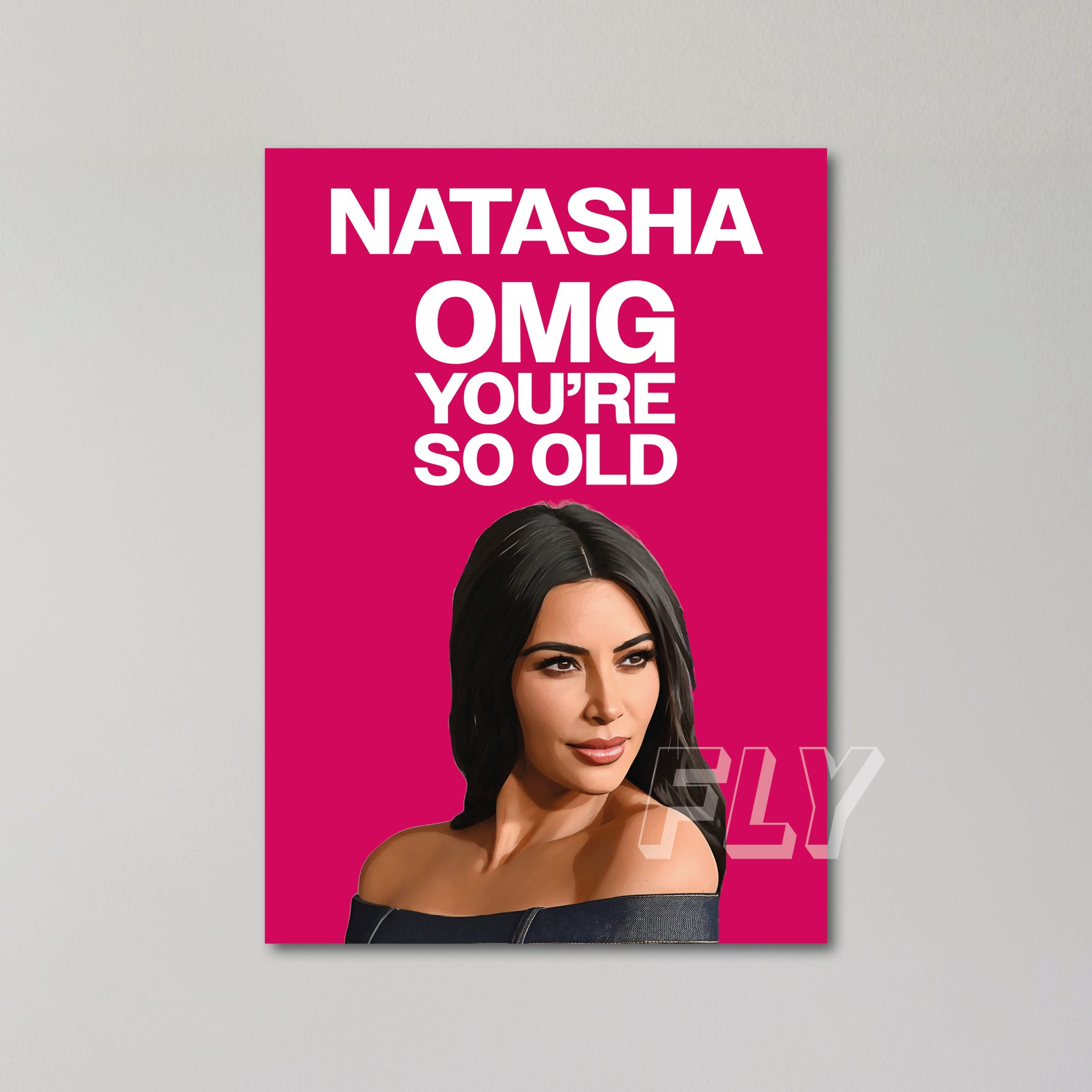 Kim Kardashian Personalised Birthday Card United Kingdom