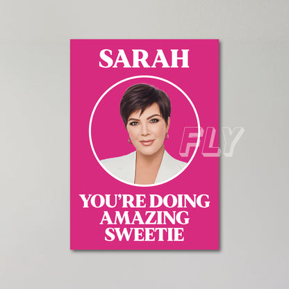 Kris Jenner Personalised Greeting Card United Kingdom