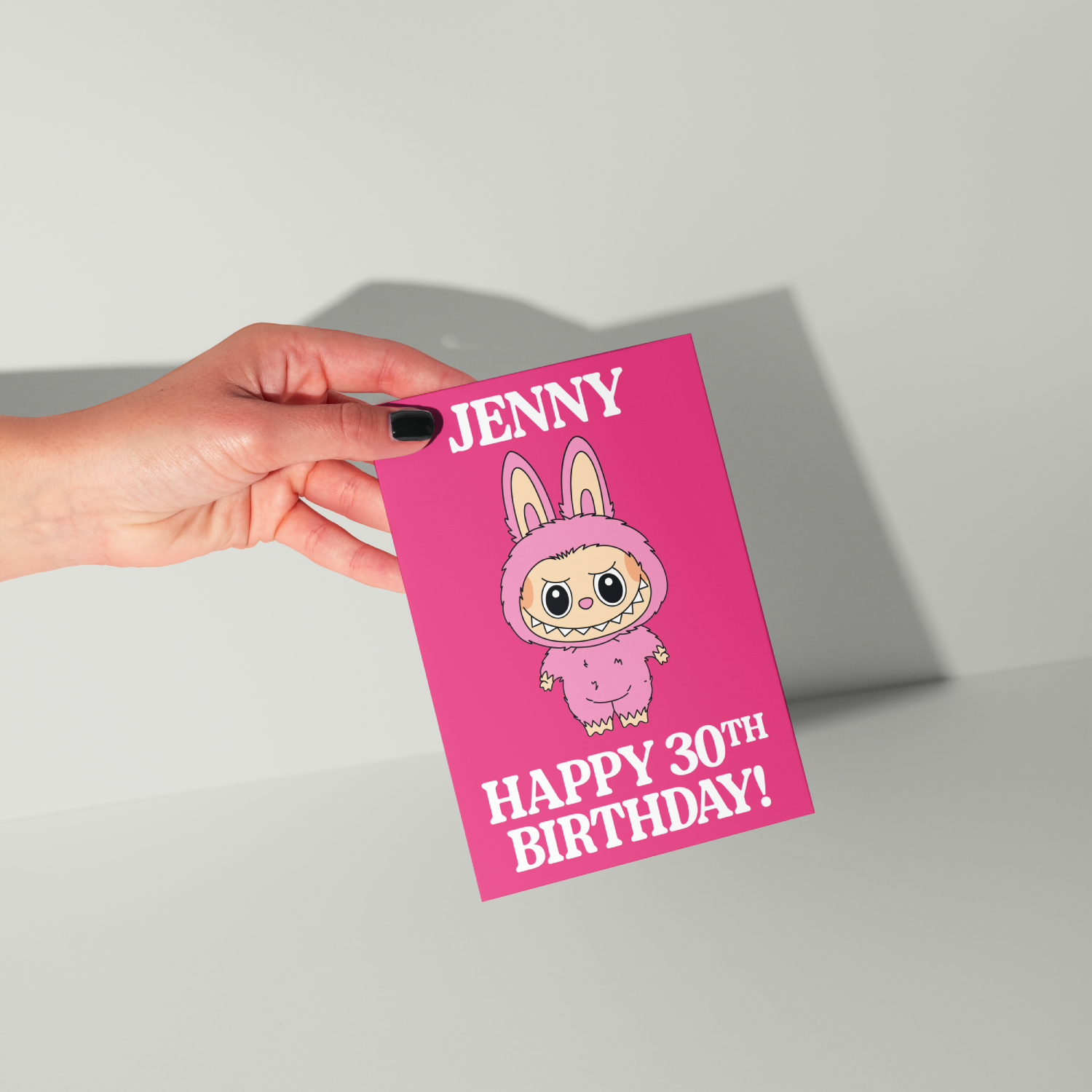Labubu Personalised Birthday Card UK