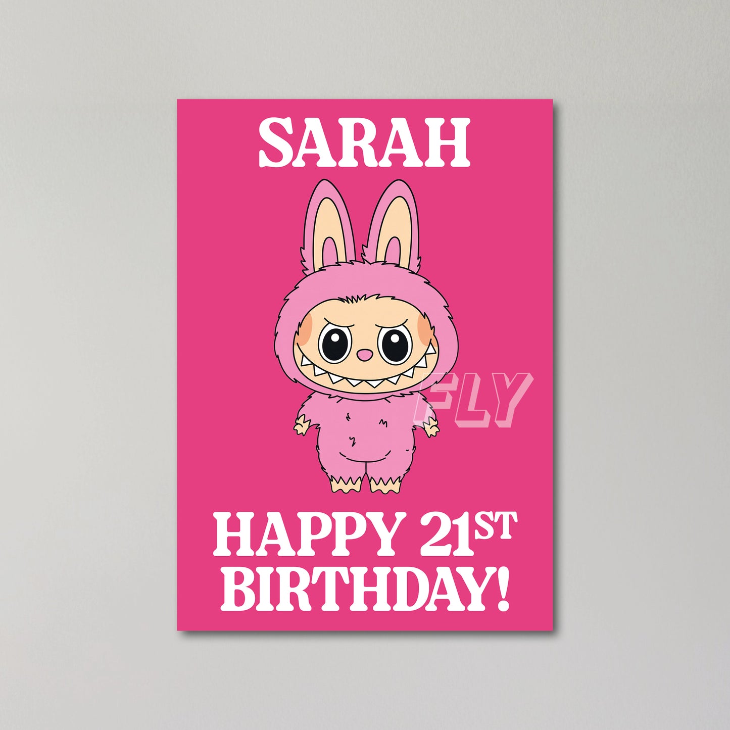 Labubu Personalised Birthday Card United Kingdom