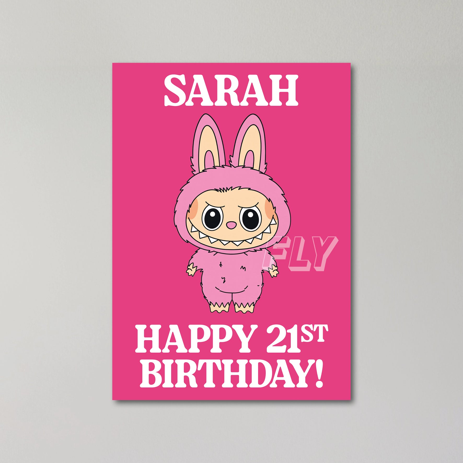 Labubu Personalised Birthday Card United Kingdom